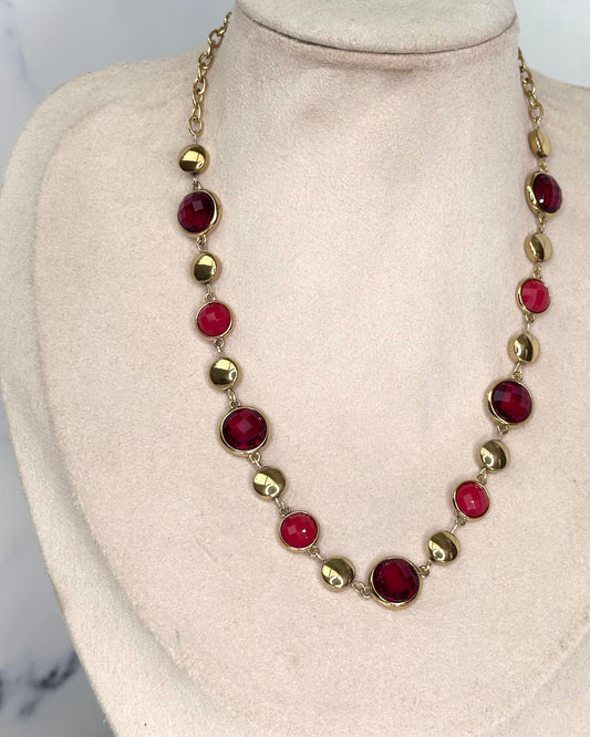 CLN28 COLLANA SFERA PIATTA
