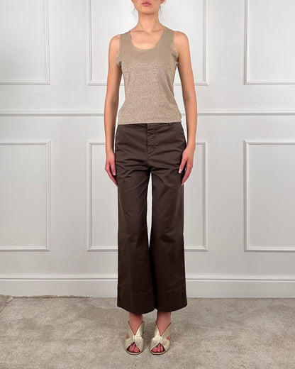 80803FH - PANTALONE A GAMBA DRITTA CROPPED