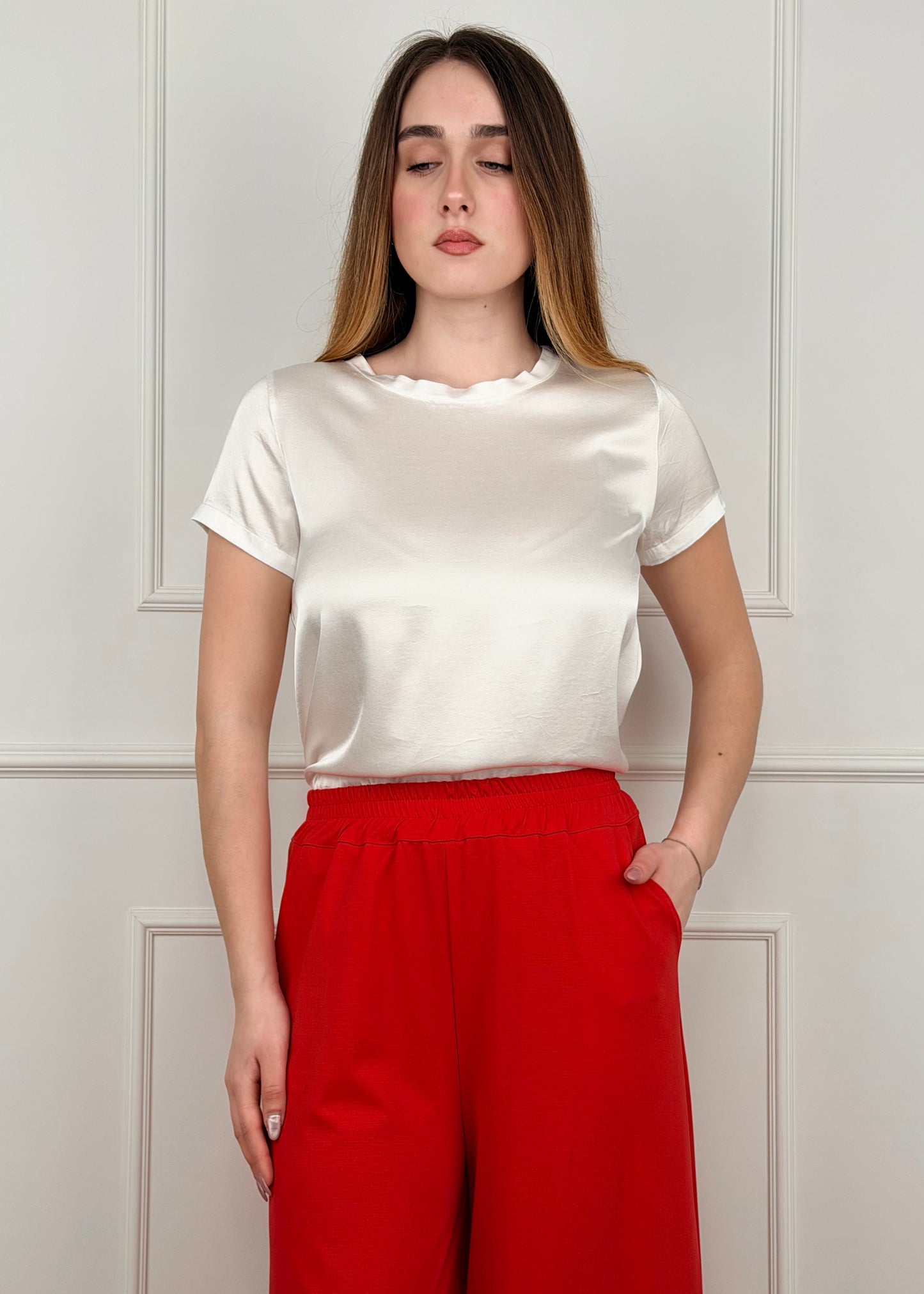 G51CELINE - G51CELINE BREND T-SHIRT IN VISCOSA