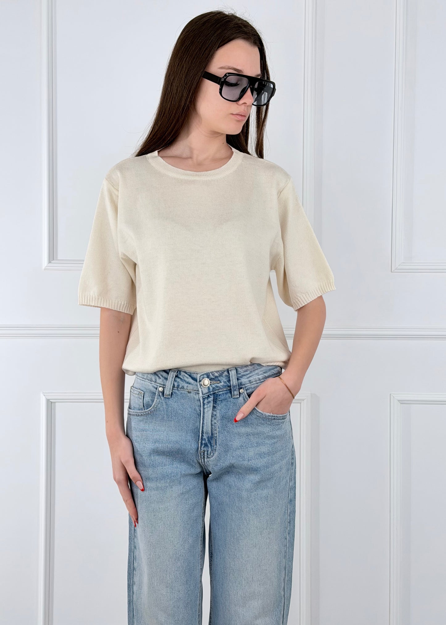 L102616 - L102616 BREND MAGLIA IN FILO DI COTONE