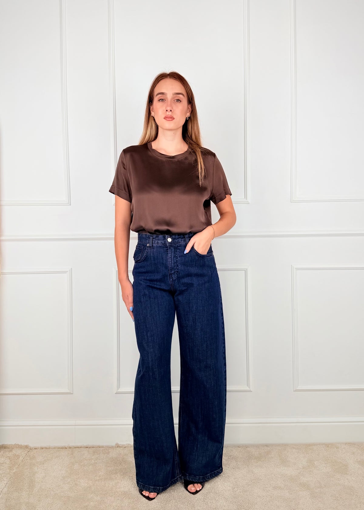 G7TOKIO - BREND DENIM TASCA MARRONE