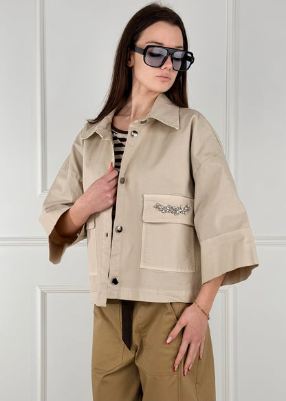 ZC226 GIACCA CON APPLICAZIONI