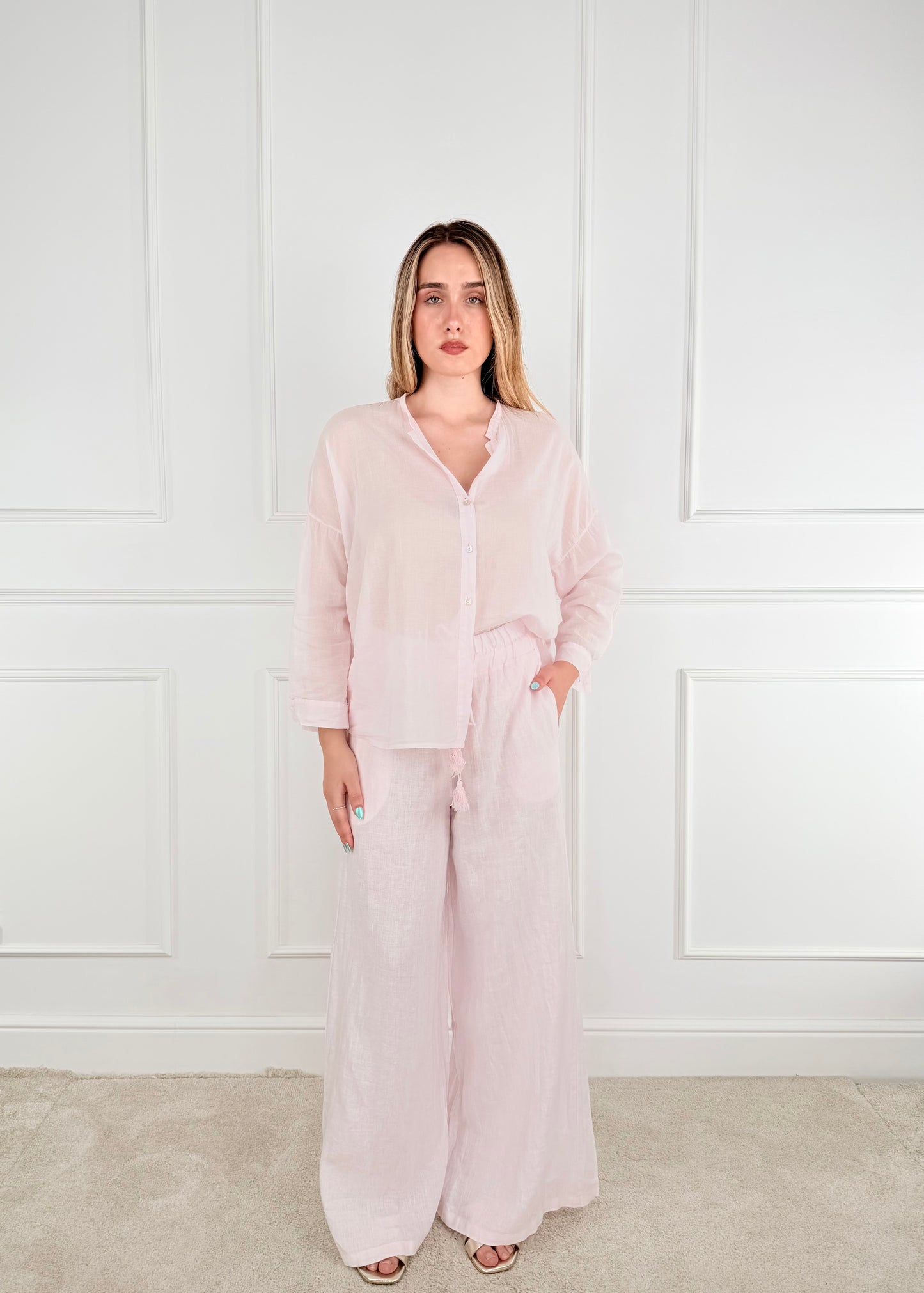 S26PL43 - S26PL43 TENSIONE IN PANTALONE IN LINO