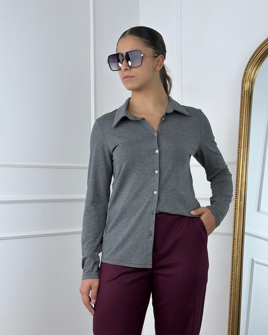 26611 - CAMICIA IN JERSEY DI VISCOSA