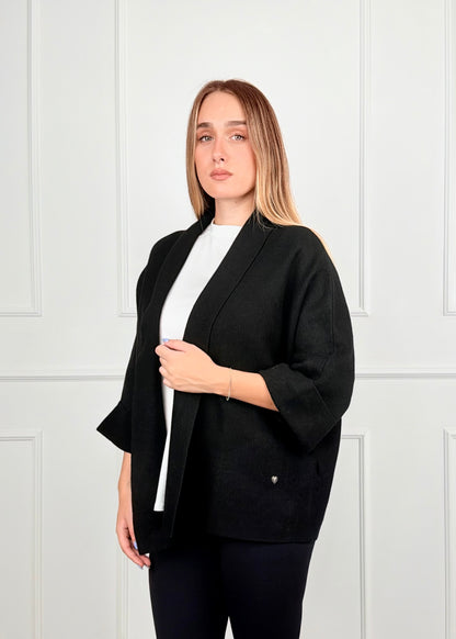A26023 - CARDIGAN COLLO SCIALLATO