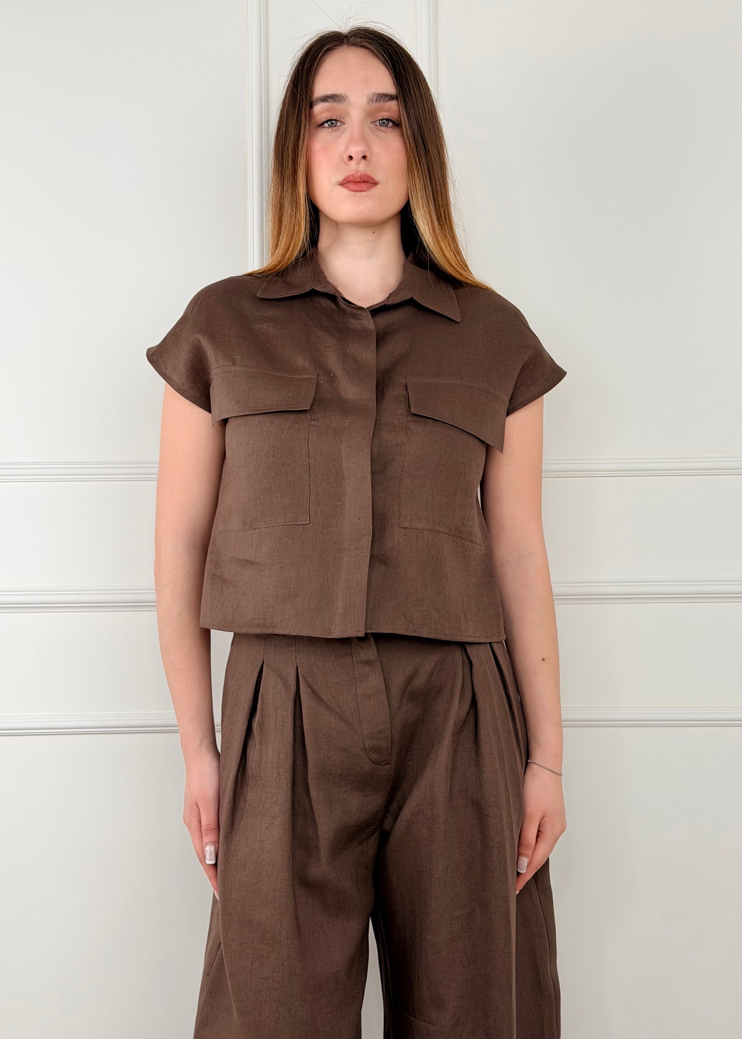 26C5029 - TENSIONE IN CAMICIA IN LINO
