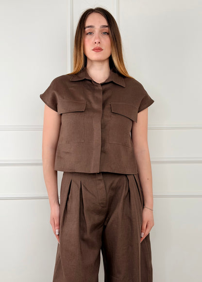 26C5029 - TENSIONE IN CAMICIA IN LINO