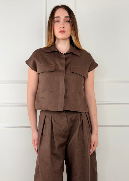 26C5029 - TENSIONE IN CAMICIA IN LINO