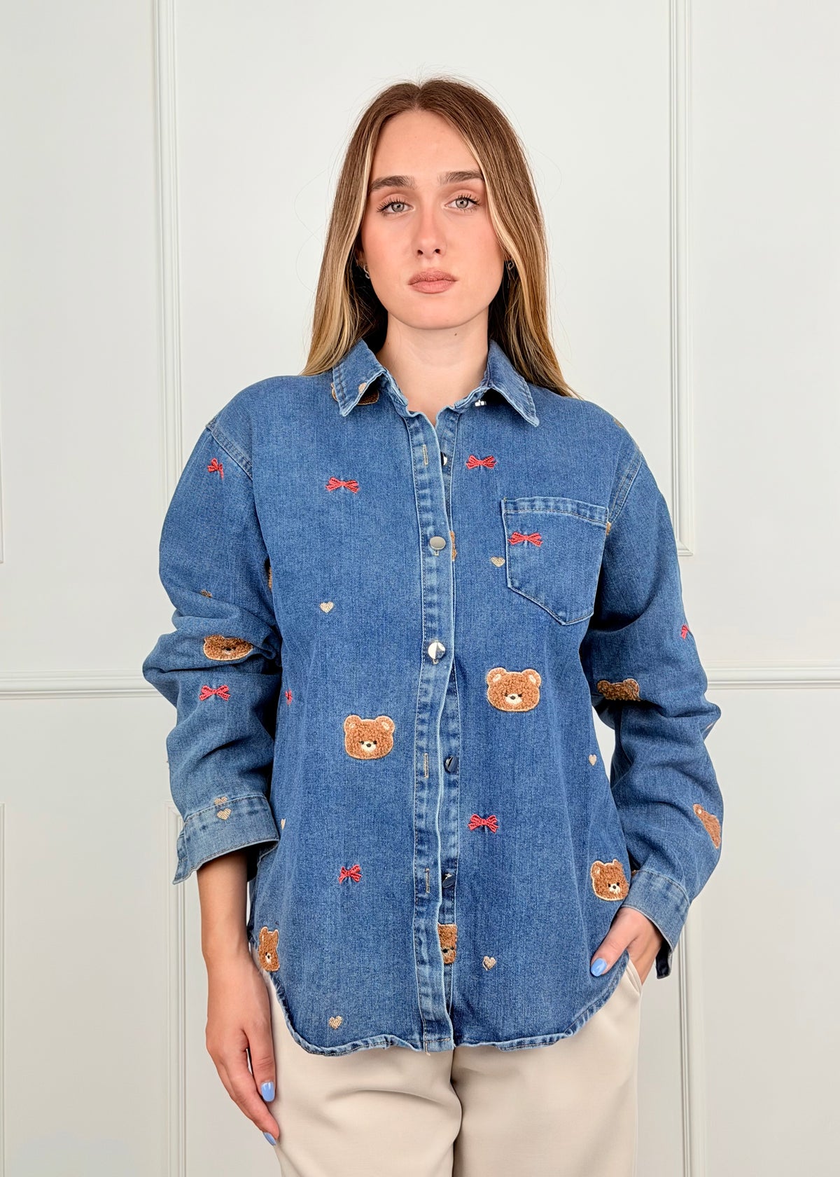 MF3088 - CAMICIA ORSETTI DENIM