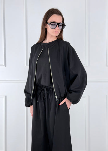 28129 COMPLETO BOMBER E PANTALONE PALAZZO