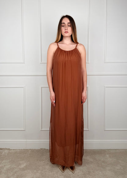 BH2566 - ABITO MISTO SETA E VISCOSA