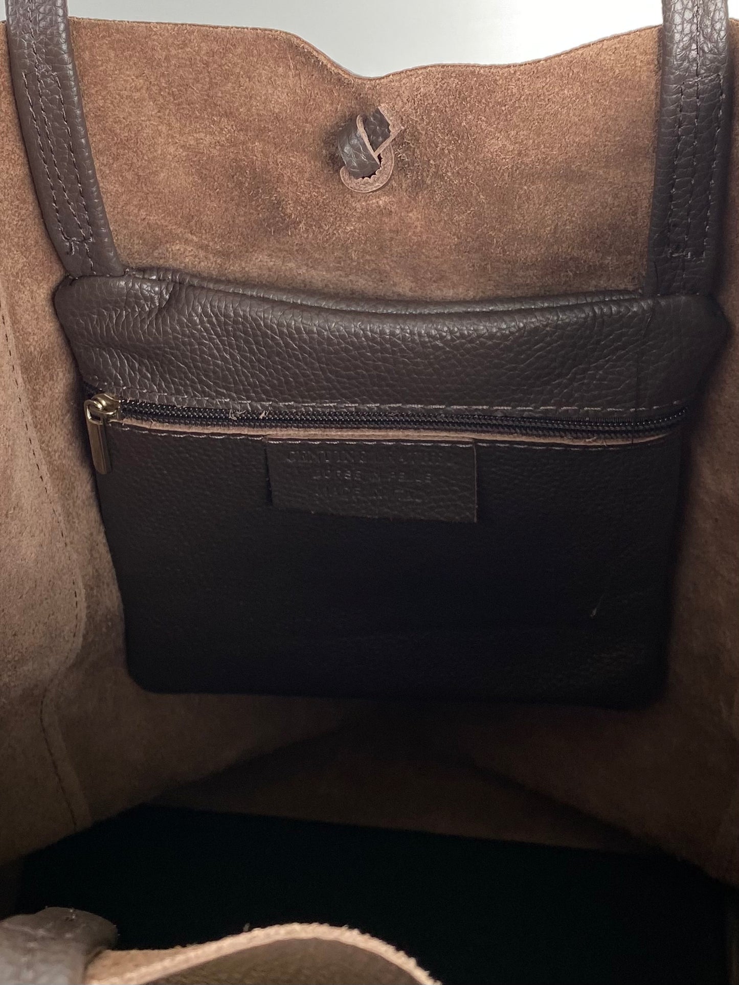 BRS450 SHOPPER BAG IN VERA PELLE