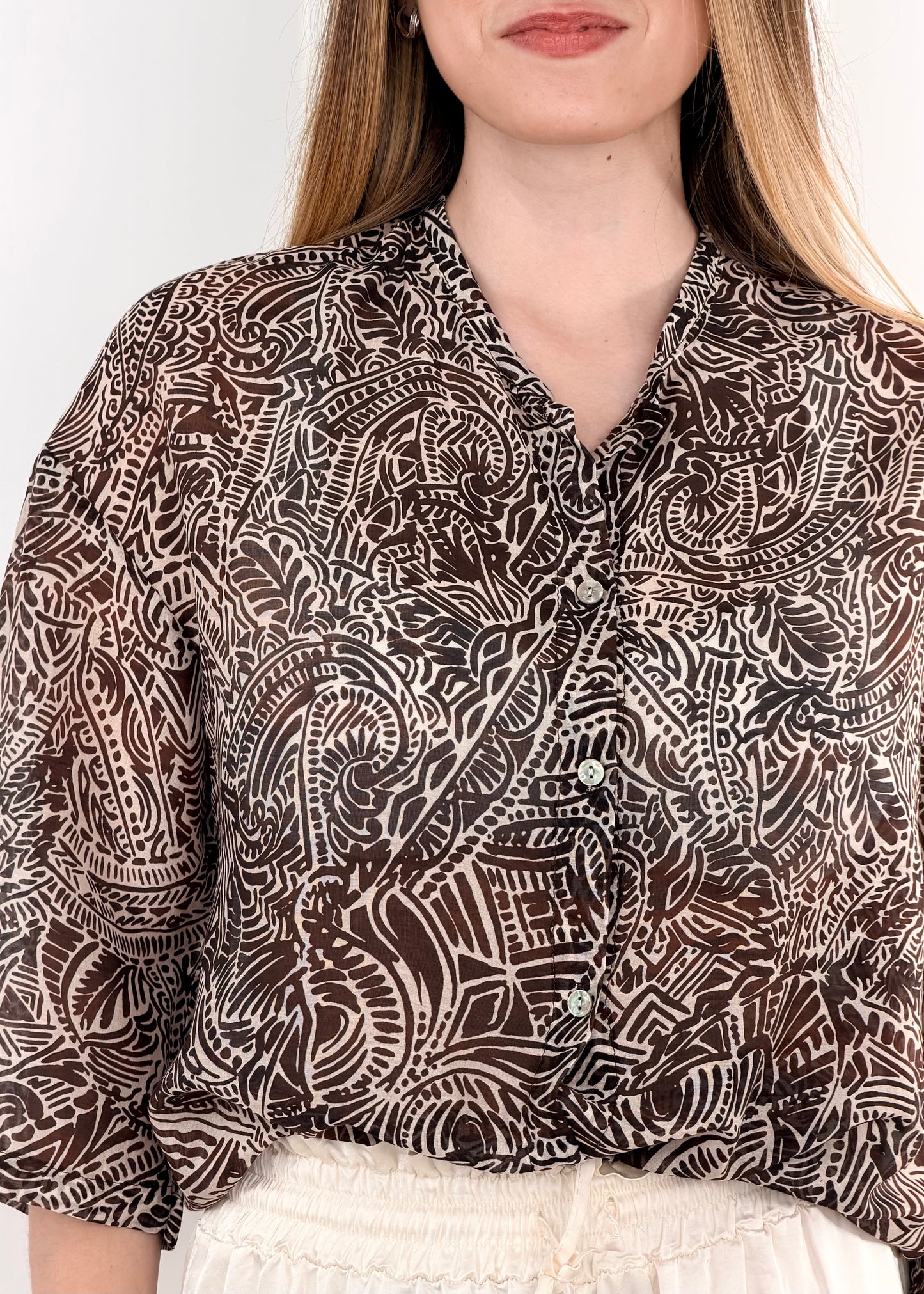 T2605 CAMICIA MISTO SETA E COTONE