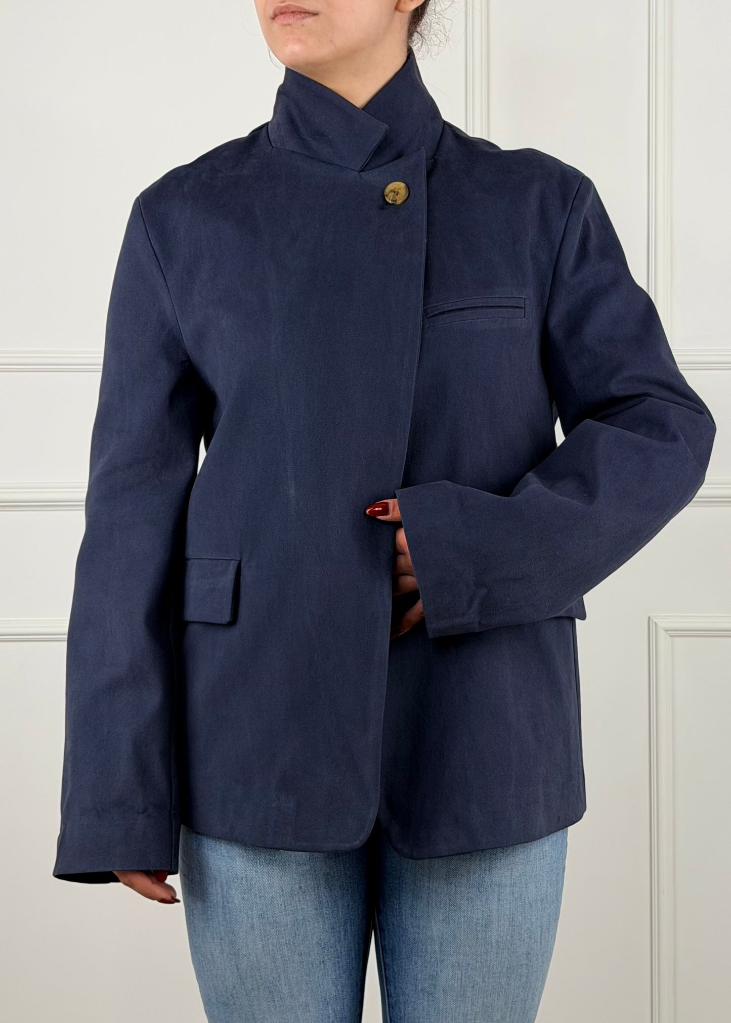 QS733 - TENSIONE IN GIACCA CHIUSURA PORTAFOGLIO CON BOTTONE ALTO