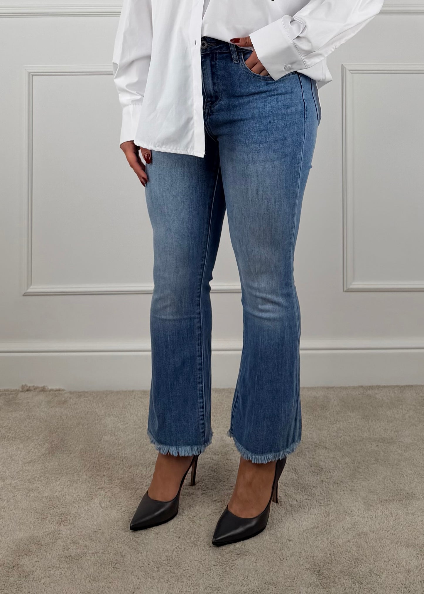 N121356PE26 - BREND DENIM MINI FLARE