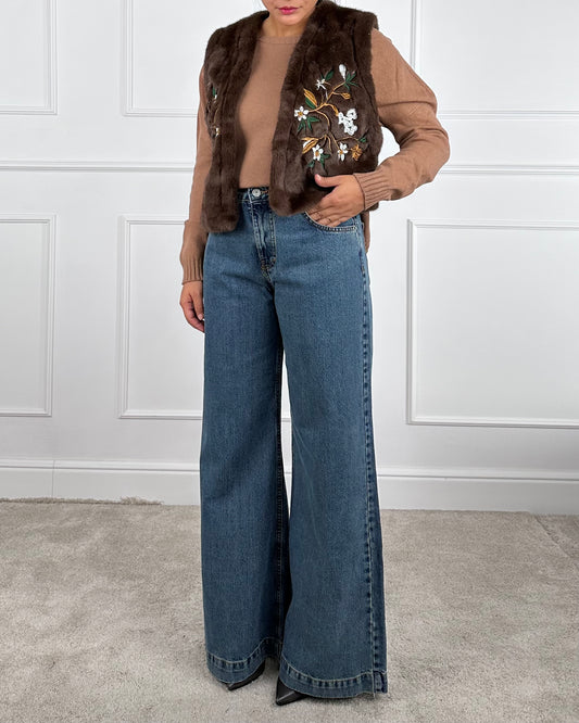 G780534 - DENIM PALAZZO