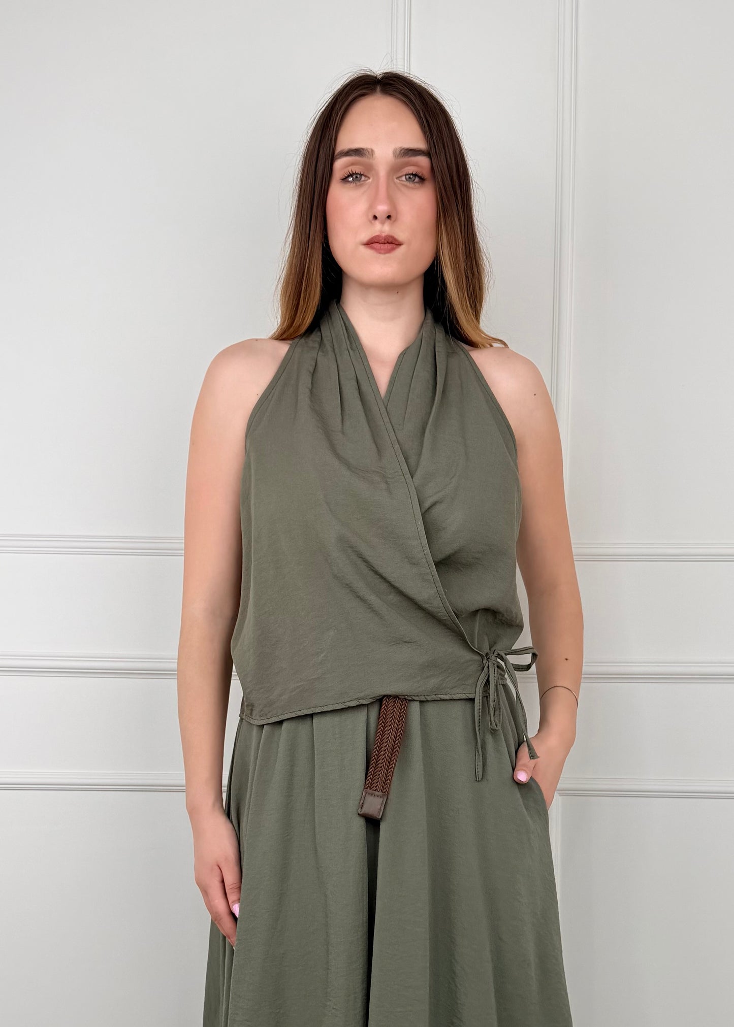 20688 - GILET CHIUSURA A PORTAFOGLIO