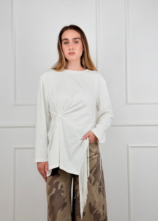 NA8256 - MY-D MAGLIA CON FRANGE
