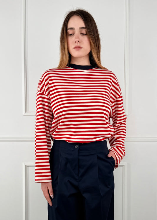 26M4116 - TENSIONE IN T-SHIRT FANTASIA RIGHE