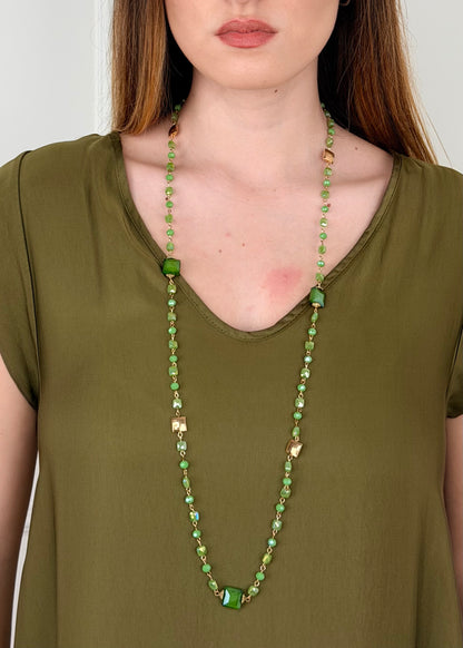 CLN • COLLANA PIETRE VERDI