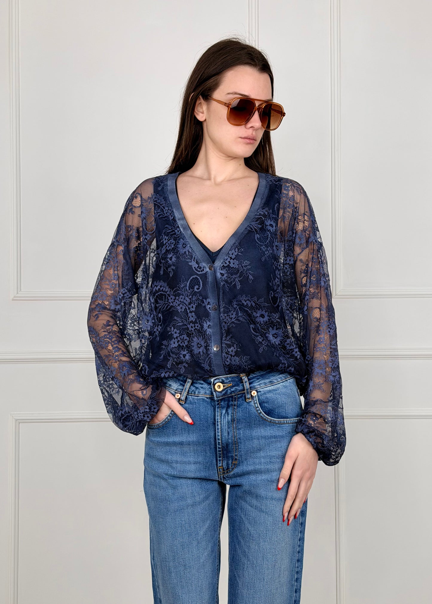 81549 - CARDIGAN IN MORBIDO PIZZO