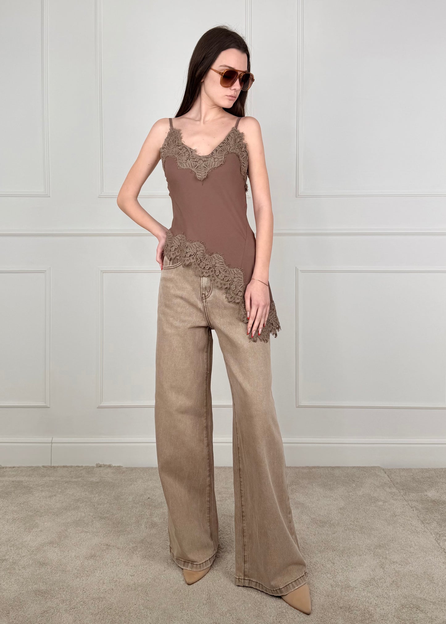 S26T482 - S26T482 TENSIONE IN TOP CON PIZZO