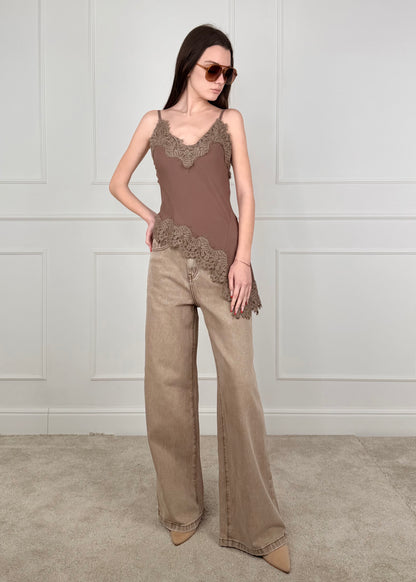 S26T482 - S26T482 TENSIONE IN TOP CON PIZZO