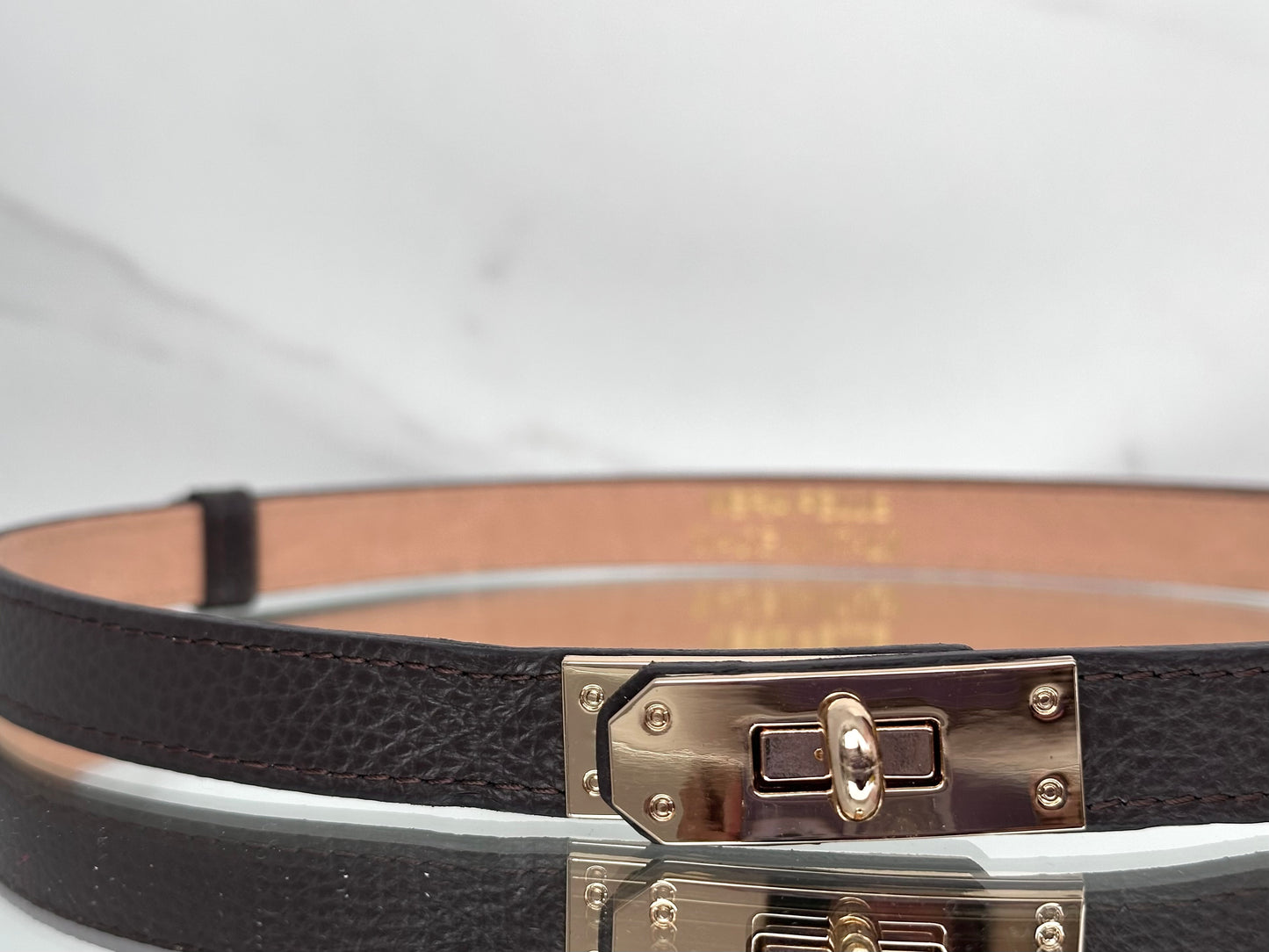 CNT22 CINTURA VERA PELLE REGOLABILE