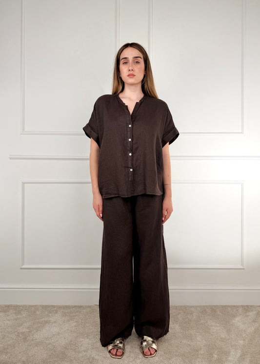 S26CK00 - TENSIONE IN CAMICIA IN LINO