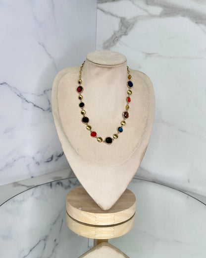CLN28 COLLANA SFERA PIATTA