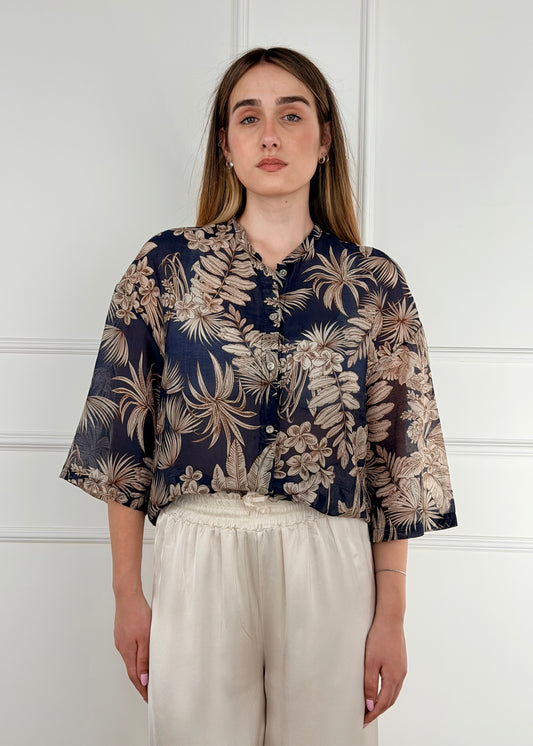 T2605 CAMICIA MISTO SETA E COTONE