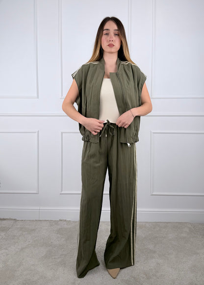 H527287 - BREND PANTALONE PALAZZO CON BANDE