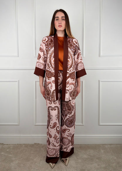 B32567 - BREND PANTALONE PALAZZO FANTASIA PAISLEY