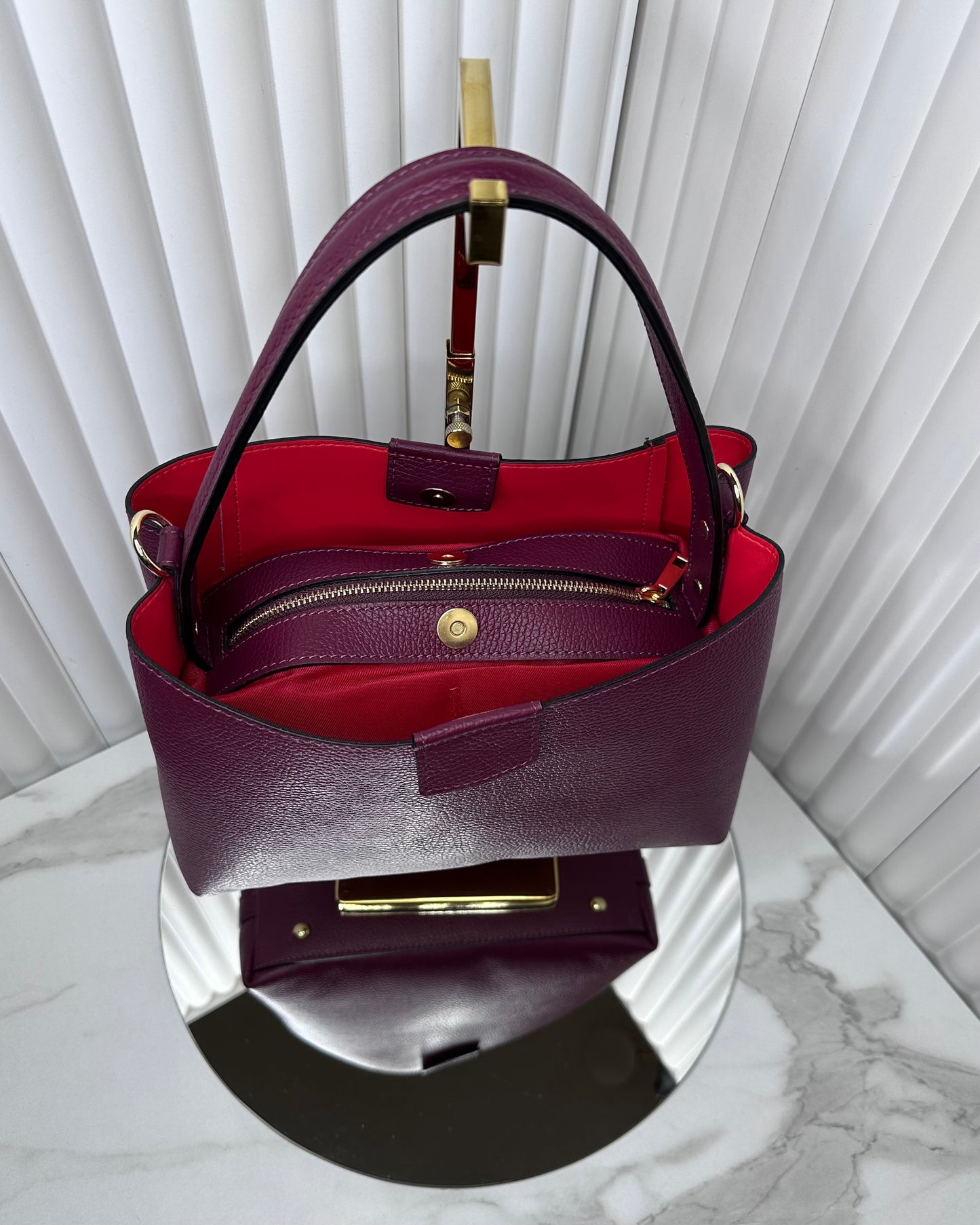 BRS458 BORSA VERA PELLE SMALL