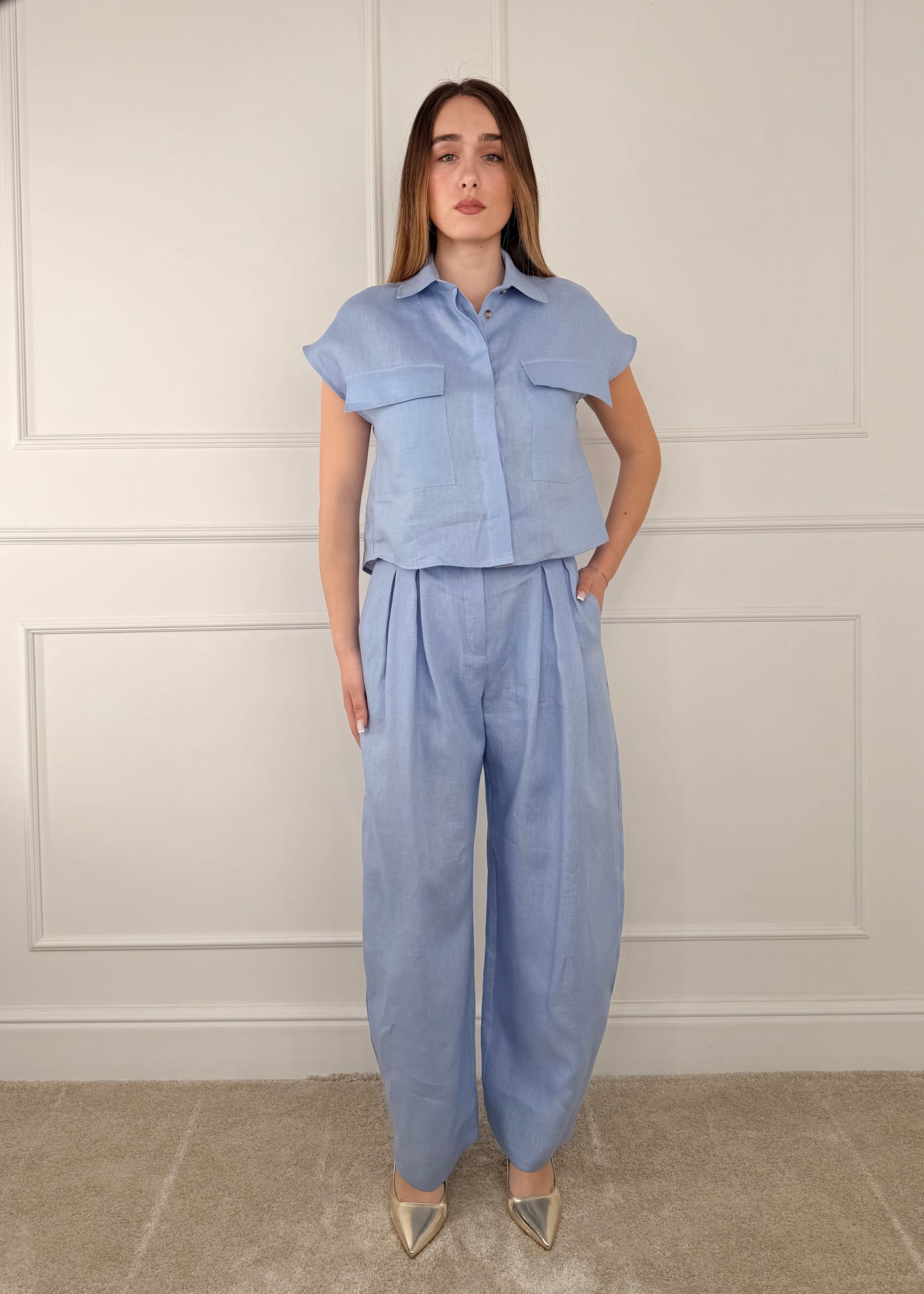 26C5029 - TENSIONE IN CAMICIA IN LINO