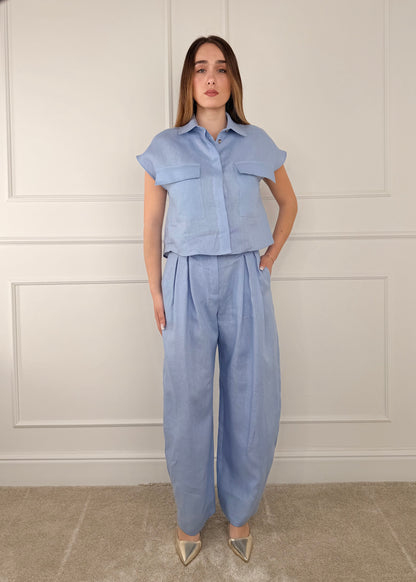 26C5029 - TENSIONE IN CAMICIA IN LINO