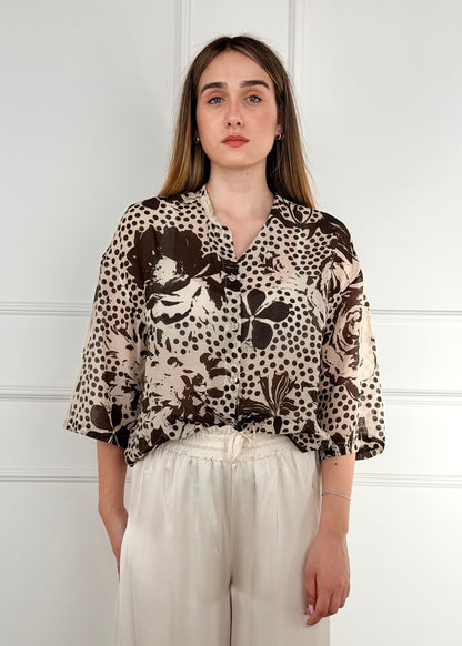 T2605 CAMICIA MISTO SETA E COTONE