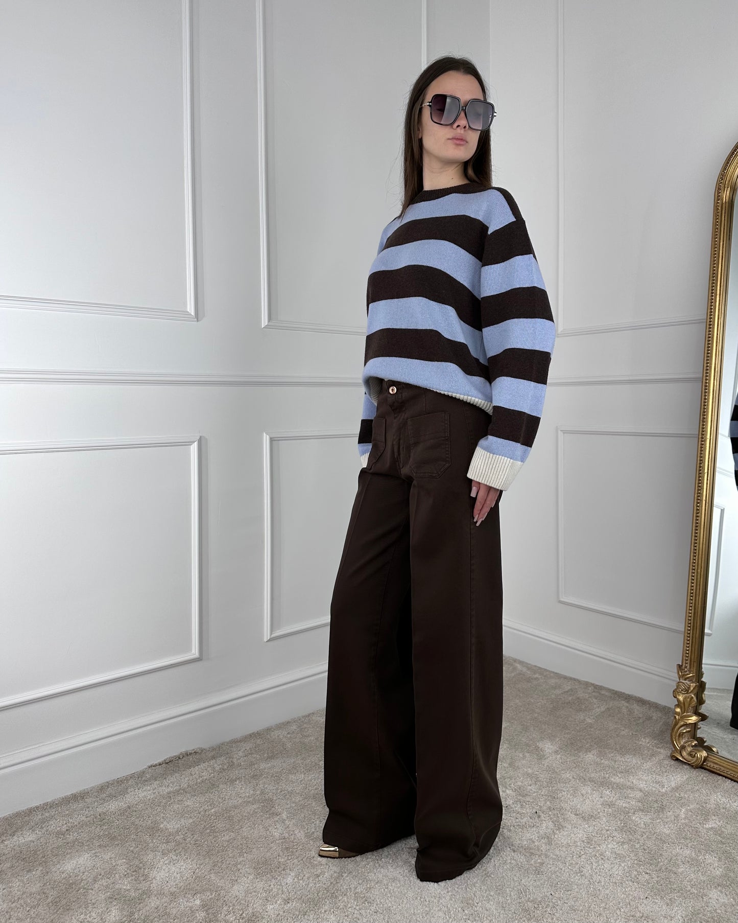 CJ12707 - TENSIONE IN PANTALONE PALAZZO TASCHINI