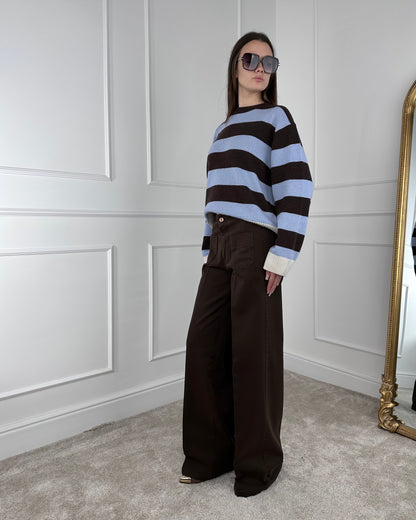 CJ12707 - TENSIONE IN PANTALONE PALAZZO TASCHINI