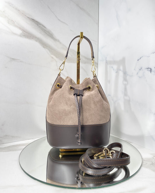 BRS487 - BORSA SECCHIELLO VERA PELLE