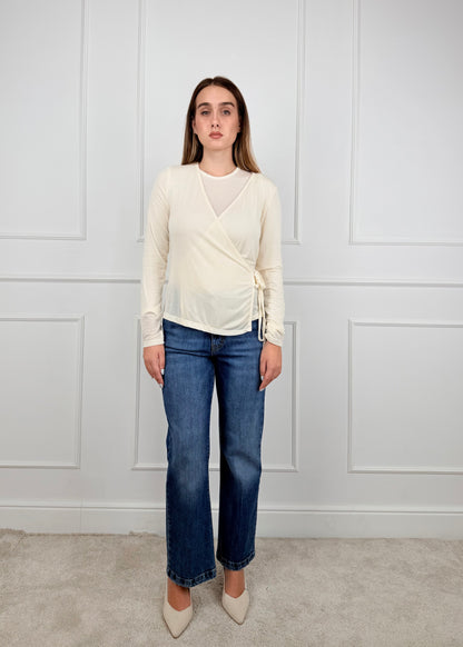N1053 - MAGLIA CASHMERINA CHIUSURA INCROCIO
