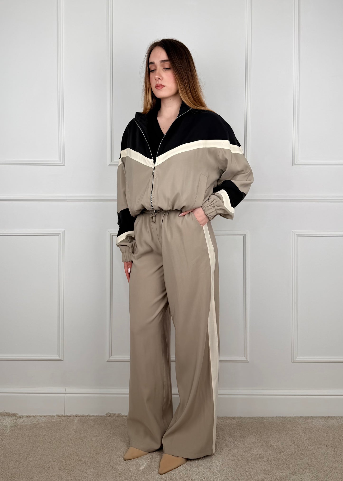 26P4584 - TENSIONE IN PANTALONE IN CUPRO DI VISCOSA