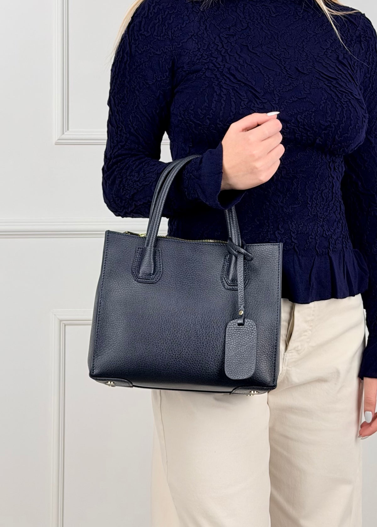 BRS • BORSA CARRIE VERA PELLE