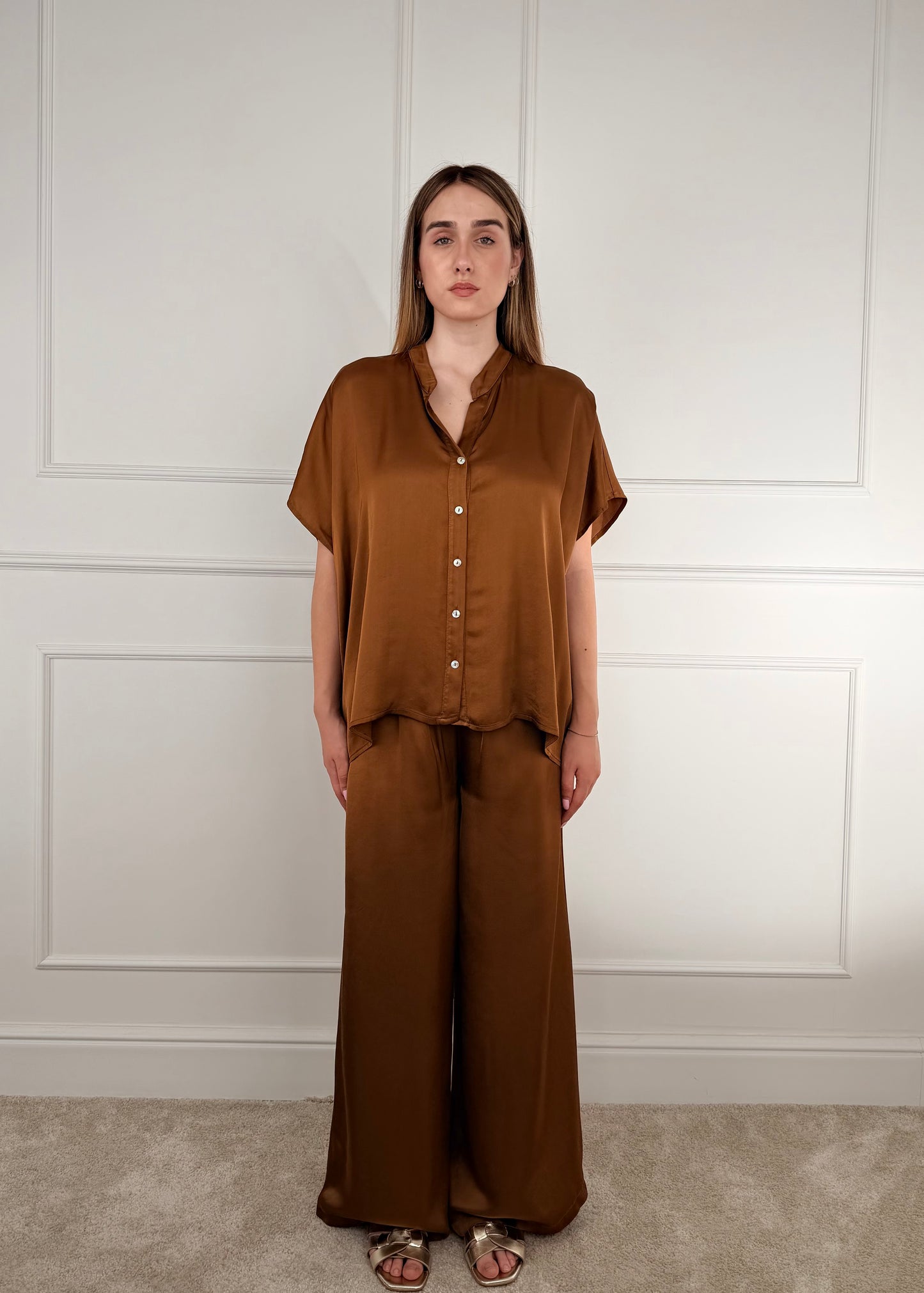 C653P22RPE26 - TENSIONE IN PANTALONE PALAZZO IN VISCOSA