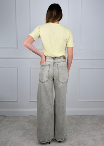 G781143 - BREND DENIM PALAZZO GRIGIO