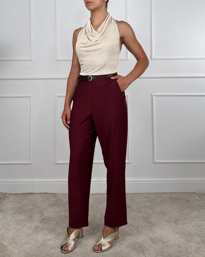 25P7626 - TENSIONE IN PANTALONE CARROT GOFFRATO