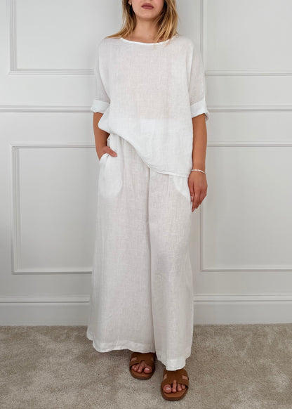 8182 - BLUSA IN LINO