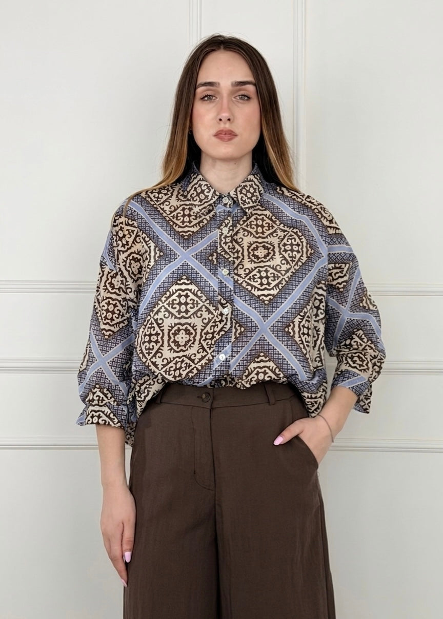 SP26224 - CAMICIA IN MUSSOLA DI COTONE