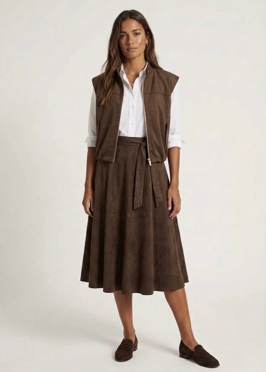 60005WF - GIORGIA & J GILET EFFETTO DAINETTO