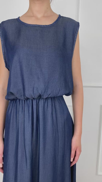 31323 - COMPLETO GONNA E TOP Jeans Leggero Chambray